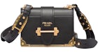 Prada Cahier Borsa in Pelle Nero