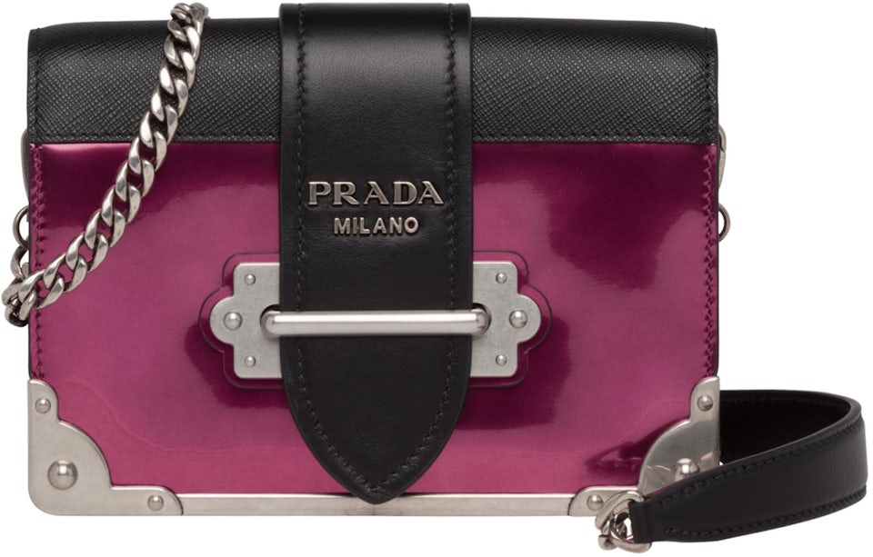 Prada Cahier Pink in Calfskin with Gold-tone - US