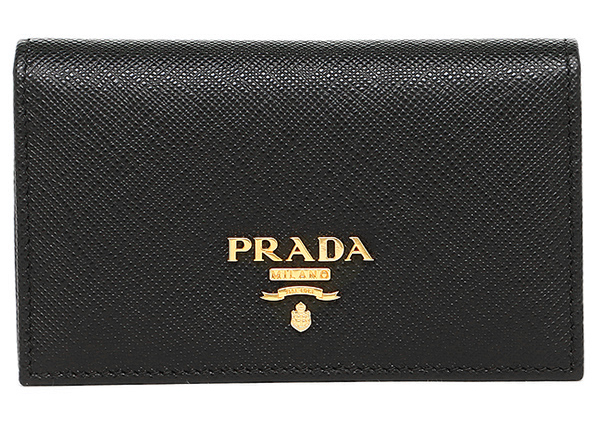 Prada Card Case Saffiano Leather Nero