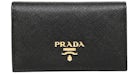 Prada Card Case Saffiano Leather Nero