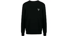 Prada Cashmere Logo Knitwear Black/White