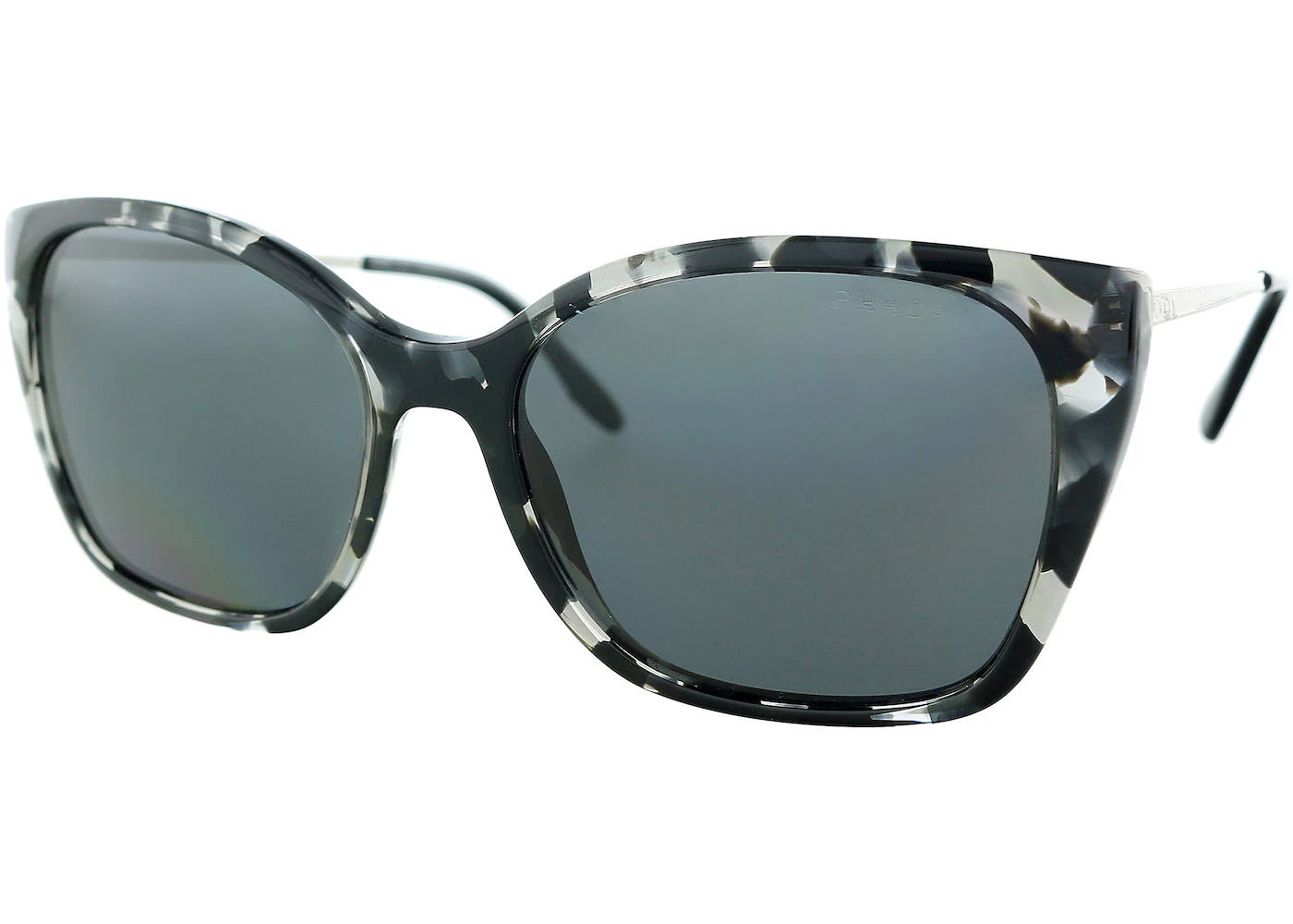 Prada Cateye Sunglasses Grey Tortoise (0PR 12XS 5285S0) in Acetate with ...