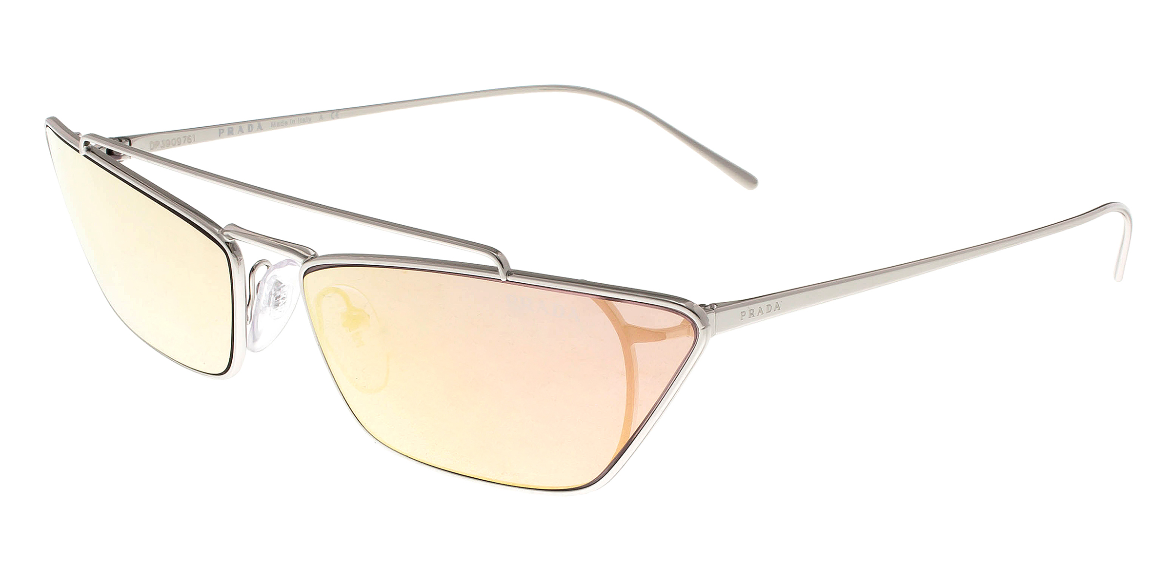 Prada Cateye Sunglasses Silver (PR64US 1BC338 CATWALK) in Acetate