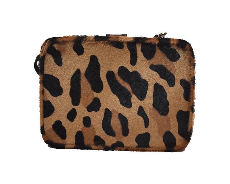 Prada cavallino hot sale leopard bag