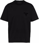 Prada Chenille Logo Patch T-shirt Black