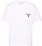 Prada Chenille Logo Patch T-shirt White