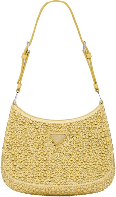 Prada Re-Edition 2005 crystal-embellished shoulder bag, Gold