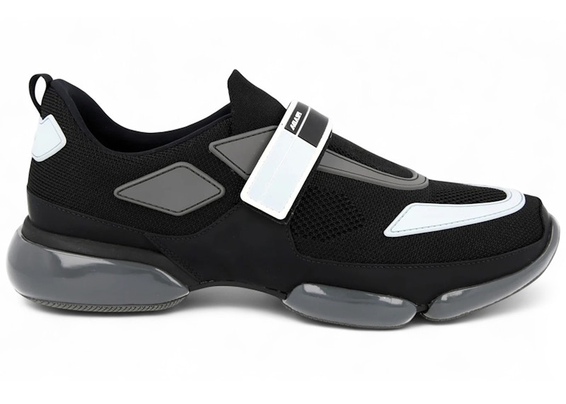 Pre-owned Prada Men's  Cloudbust Sneakers White In Black
