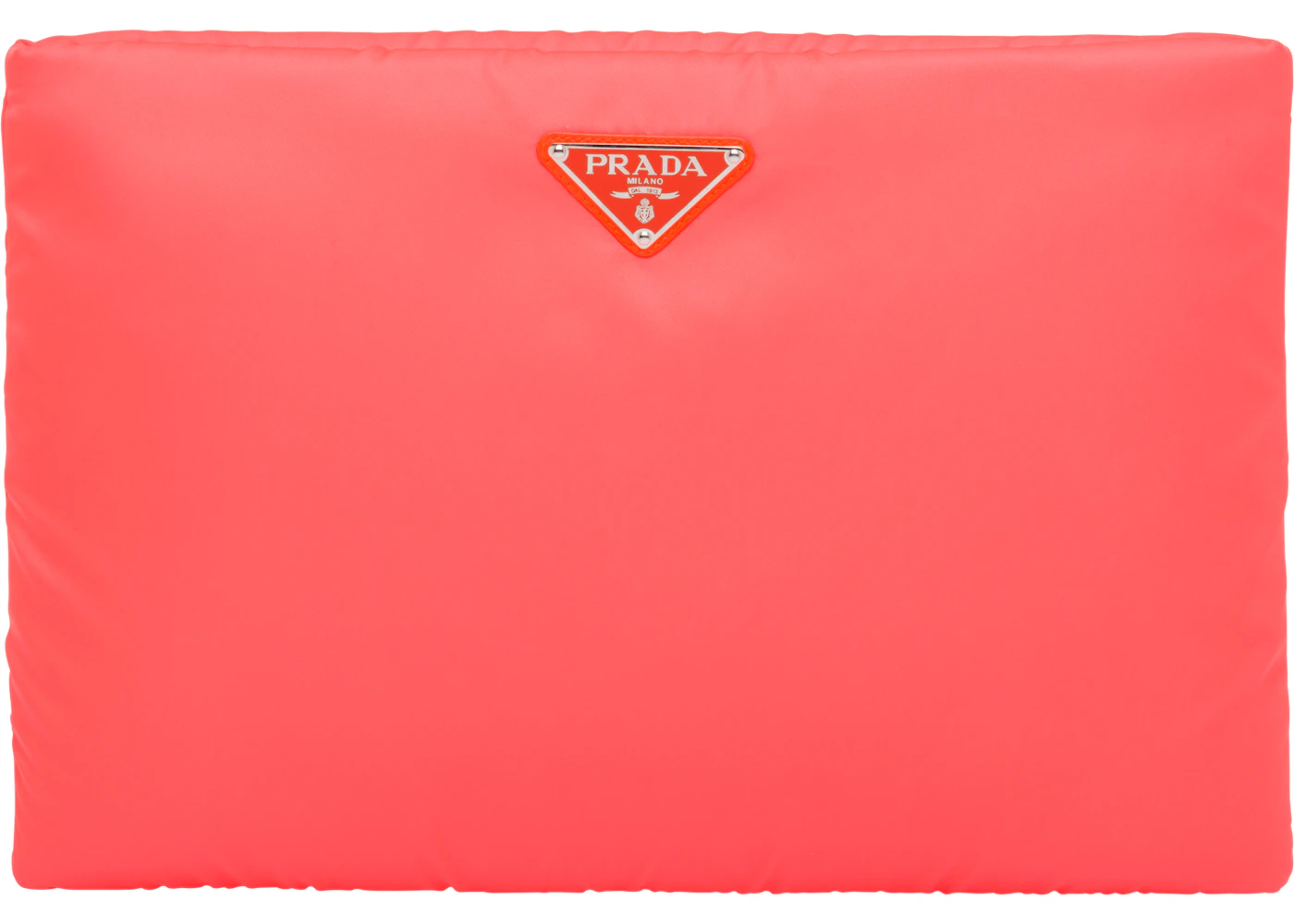 Prada padded nylon sales clutch
