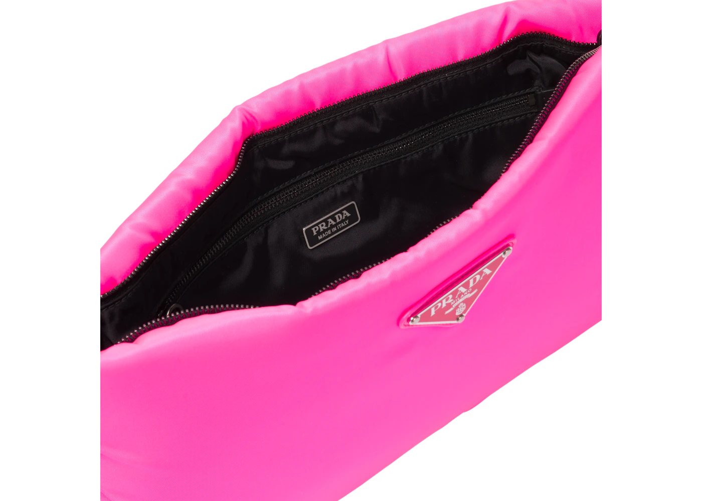 Prada medium padded clearance nylon clutch