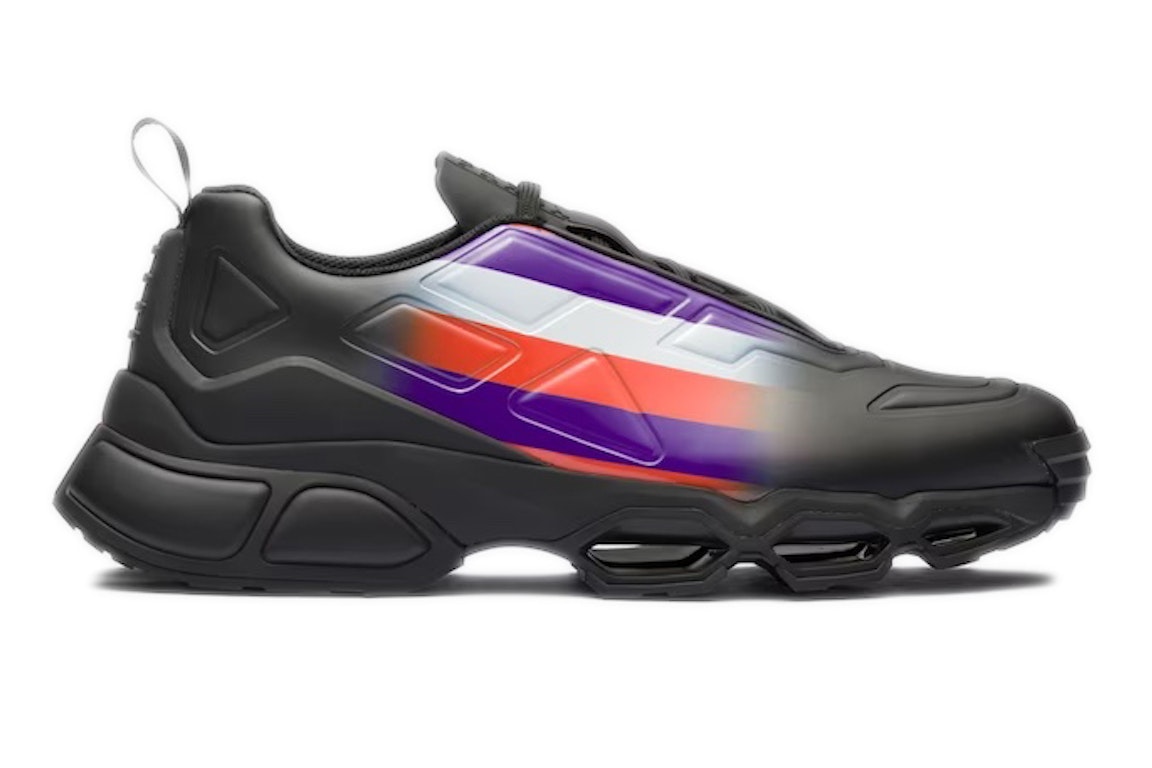 Pre-owned Prada Collision Cross Sneaker Black Violet In Black/violet