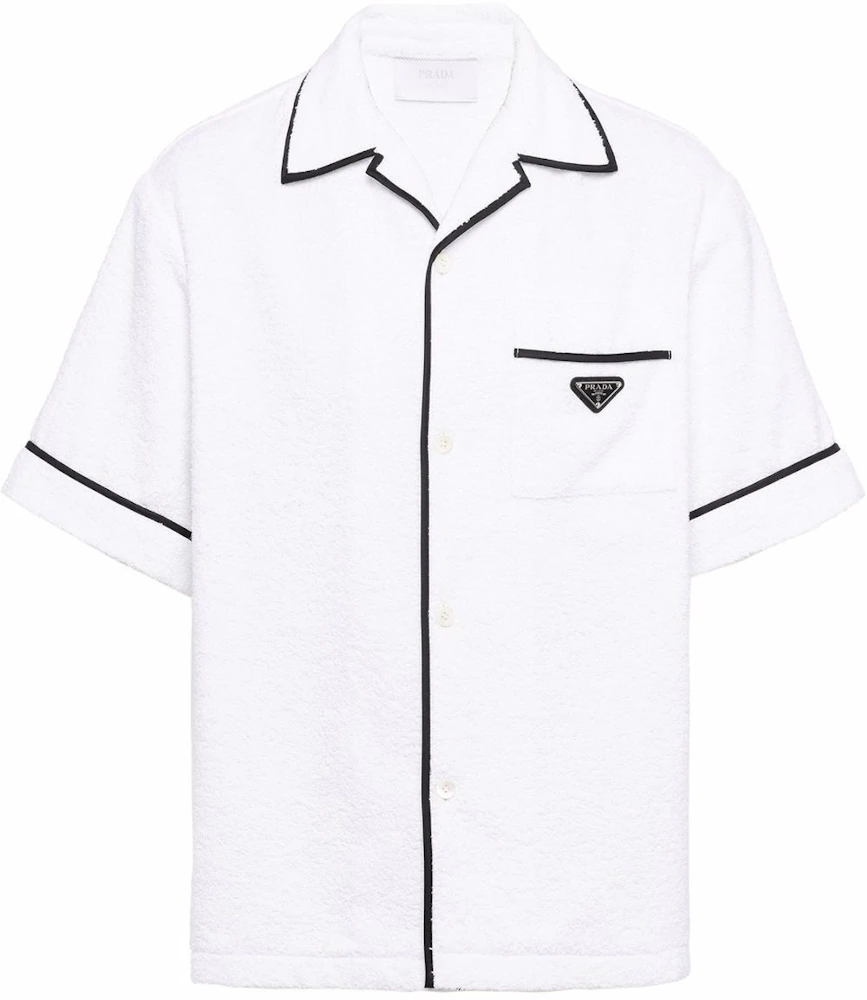 Prada Cotton Bowling Shirt White Men's - SS22 - GB