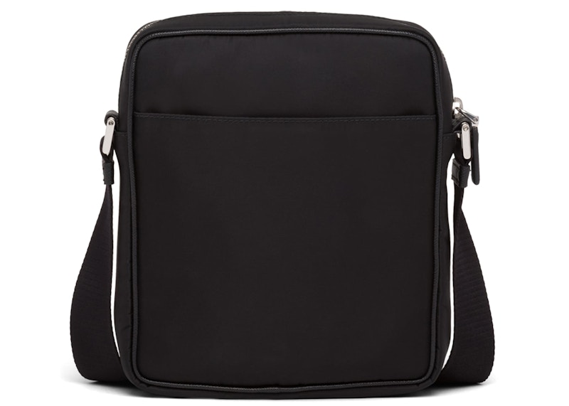Prada Crossbody Bag Nylon Black/Yellow in Nylon with Silvertone US