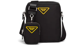 Prada Crossbody Bag Nylon Black/Yellow