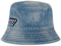 LOUIS VUITTON Monogram Denim Jacquard Bob Bucket Hat M Blue 1267849