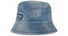 Prada Denim Bucket Hat Azul claro