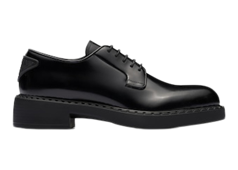 Prada leather hotsell derby shoes