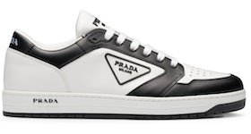 Prada District Leather White Black White