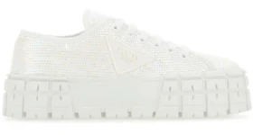 Prada Double Wheel Sneakers Sequins White (Women's)