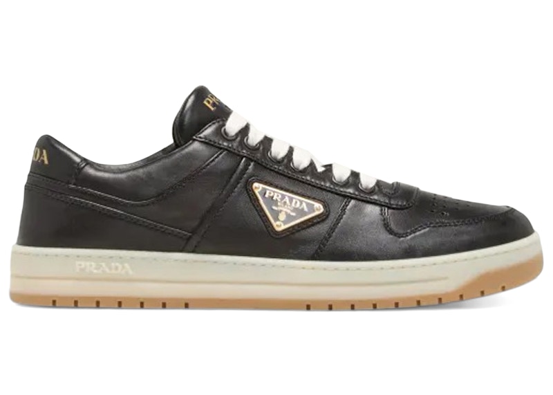 Prada Downtown Low Top Sneakers Black Gum メンズ