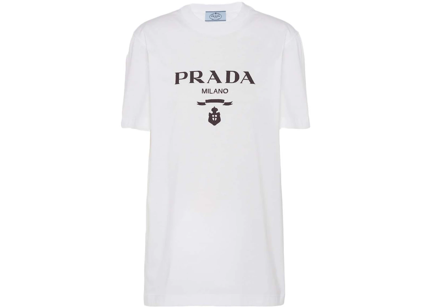 Prada Embroidered Jersey T-shirt White - SS22 - US