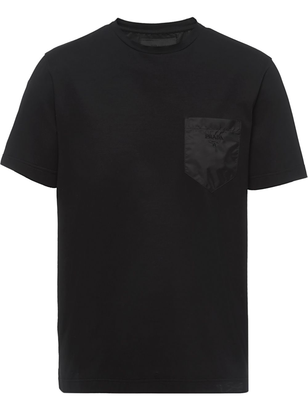 Prada Embroidered Logo Chest Pocket T-shirt Black Men's - SS22 - US