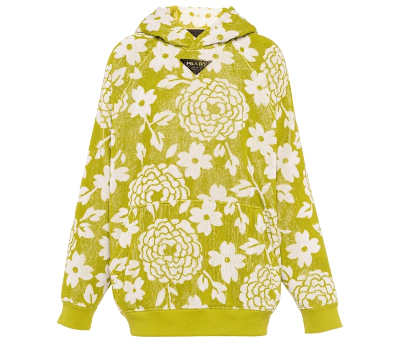 Flower print online hoodie