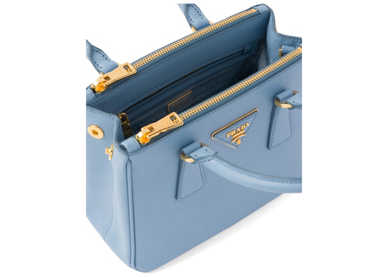 Prada blue galleria discount bag