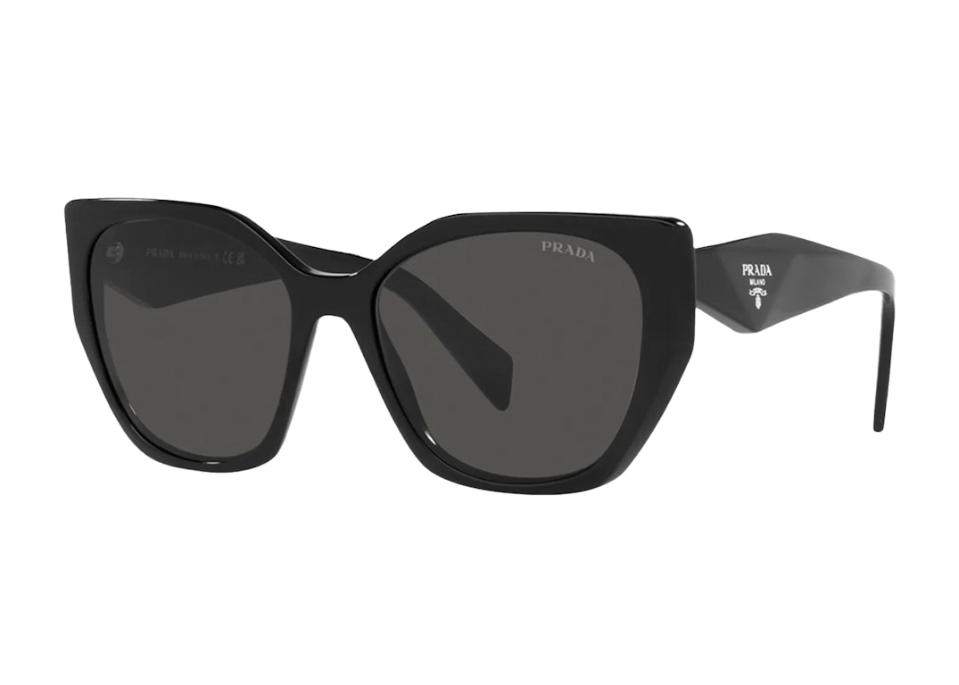 Pre-owned Prada Geometric Square Sunglasses Black (spr19z)