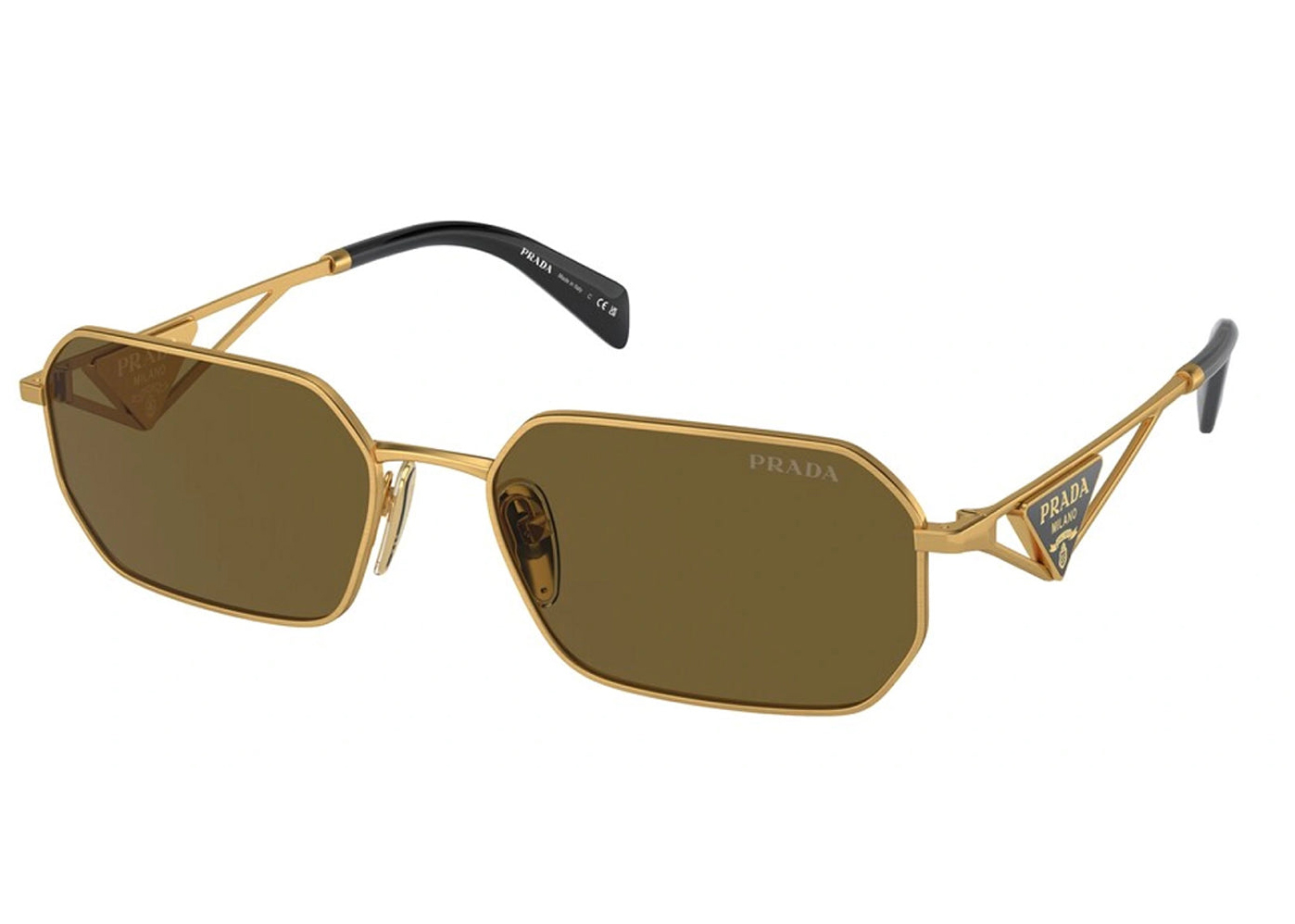 Prada Eyewear Symbole Oversized geometric-arm Sunglasses - Farfetch