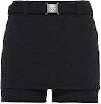 Prada Jacquard Shorts Black
