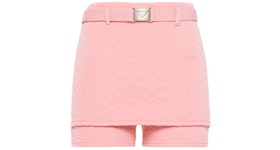 Prada Jacquard Shorts Pink
