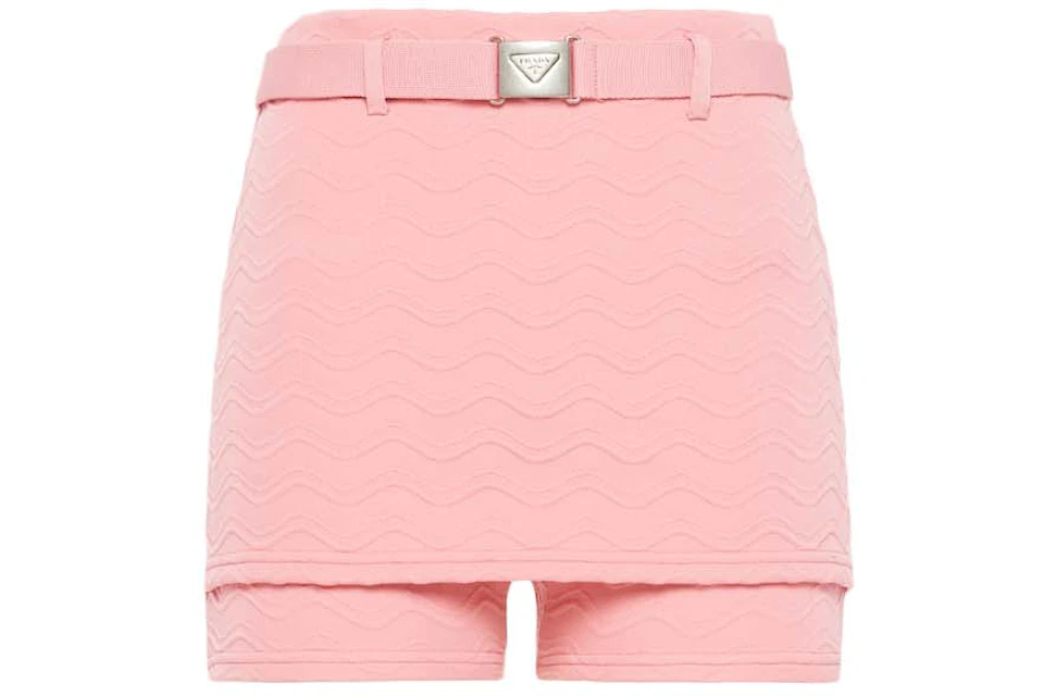 Prada Jacquard Shorts Pink