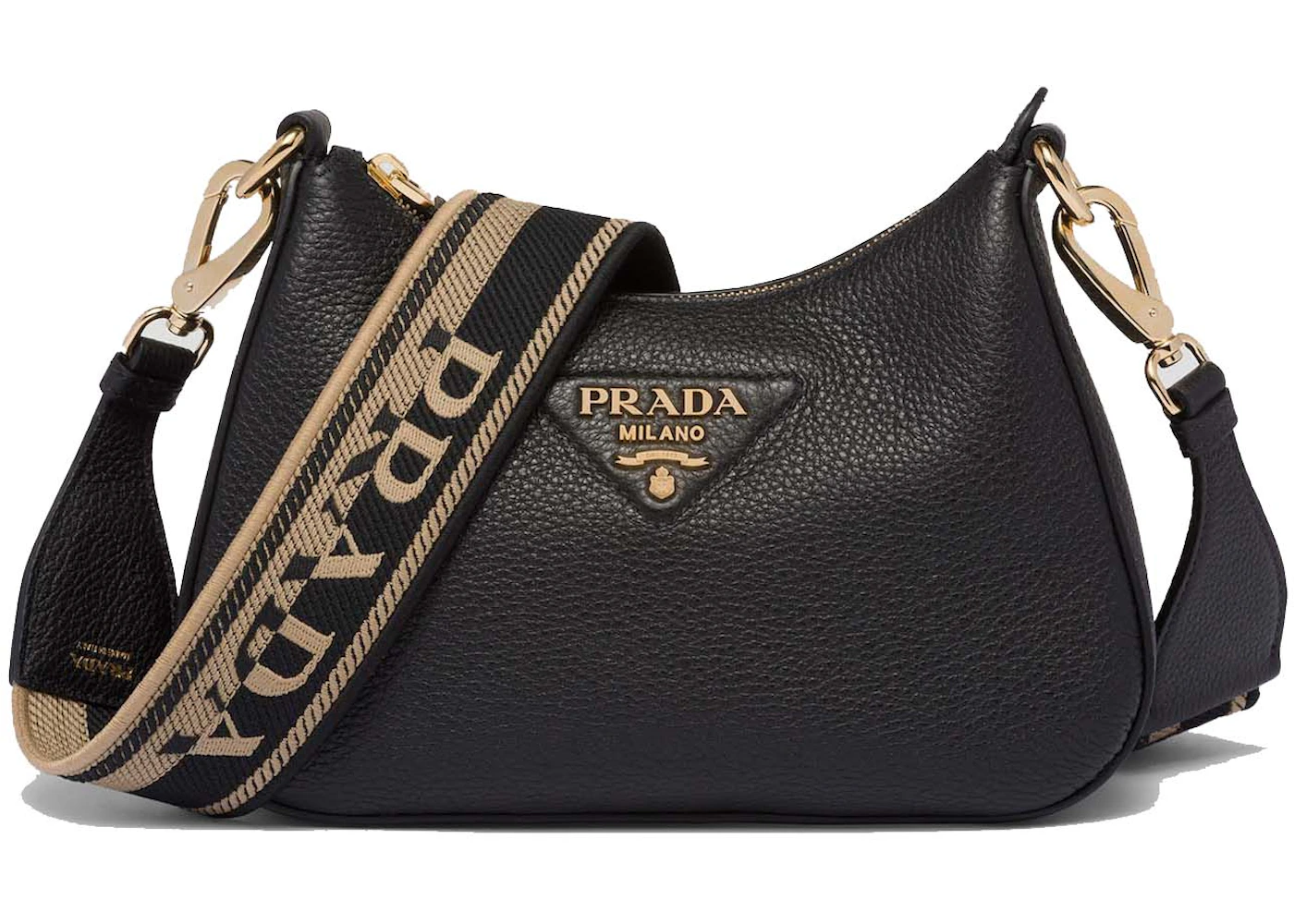 Prada black and gold crossbody Clearance