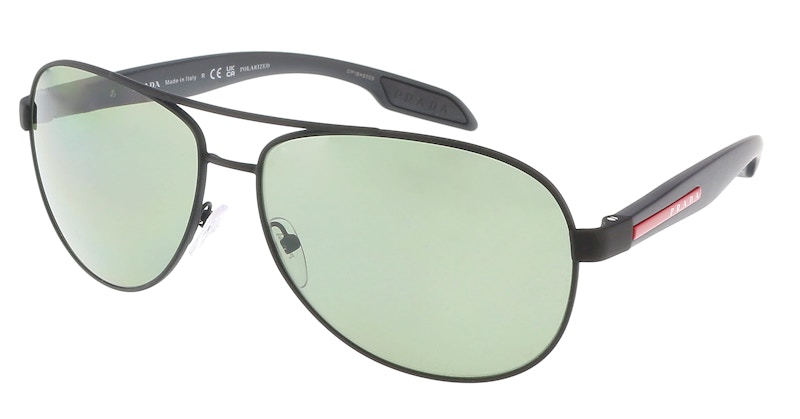 Prada Oval Frame Sunglasses | Woman Sunglasses Black One Size |  MILANSTYLE.COM