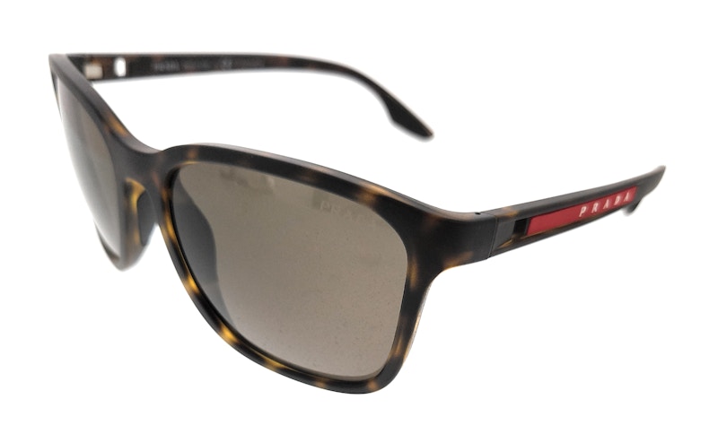 Prada Linea Rossa Rectangular Sunglasses Havana Brown 0PS 02WS