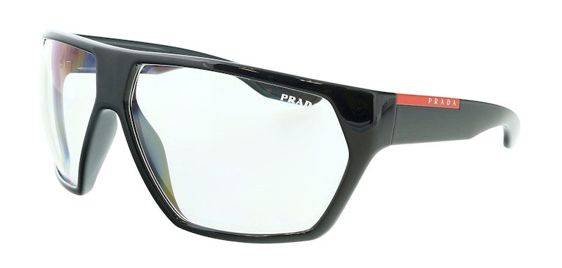 Prada Linea Rossa Square Sunglasses Black 0PS 08US 1AB09H Active