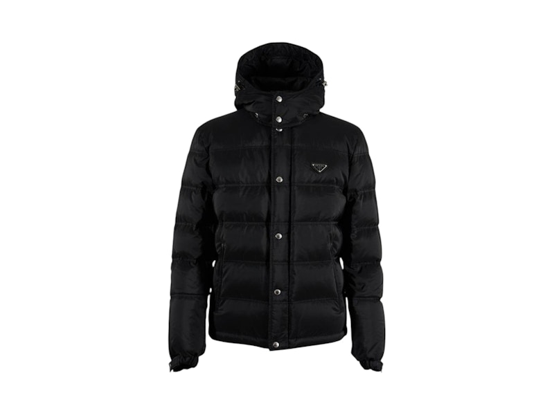 Prada Logo Down Jacket Black Men's - US