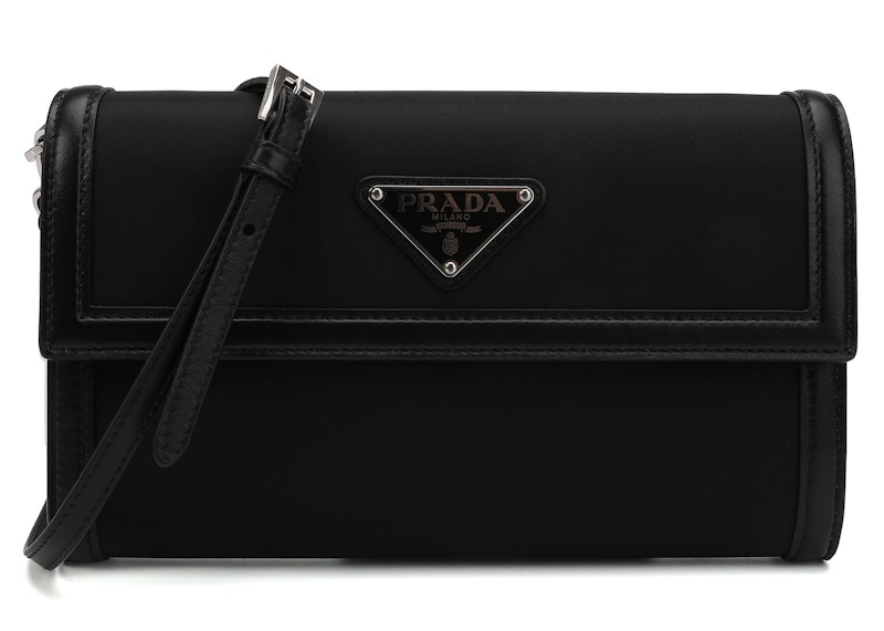 prada logo patch pouch