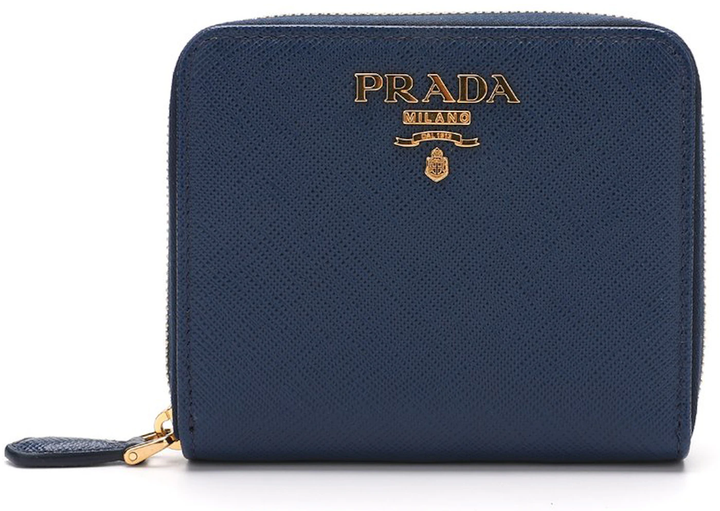 Prada Women's Black Saffiano Leather Large Flap Wallet | by Mitchell Stores