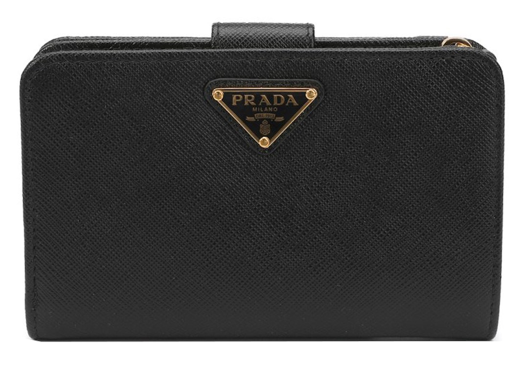 Pre-owned Prada Logo Wallet Medium Black