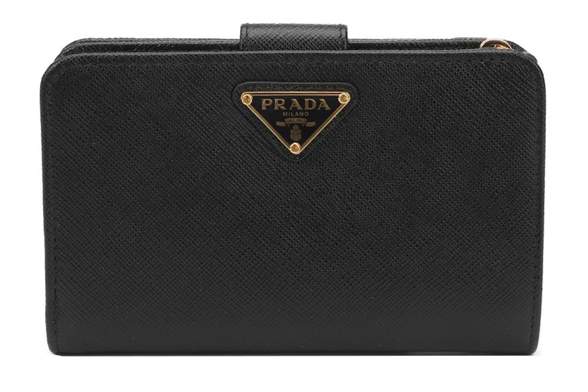 Pre-owned Prada Logo Wallet Medium Black