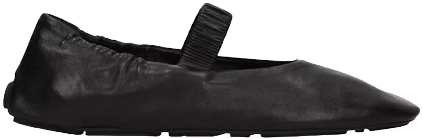Prada Maryjane Ballet Flats Black Nappa Leather - 1F509M 038 F 005 - US