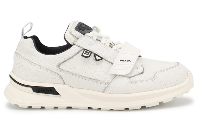 Pre-owned Prada Men's  Mechano Sneakers In White