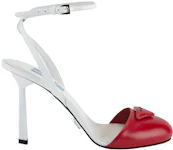 Prada Modellerie Bicolore Heel Red White Leather