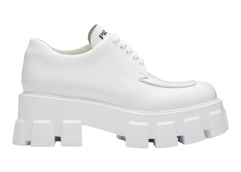 White prada discount loafers