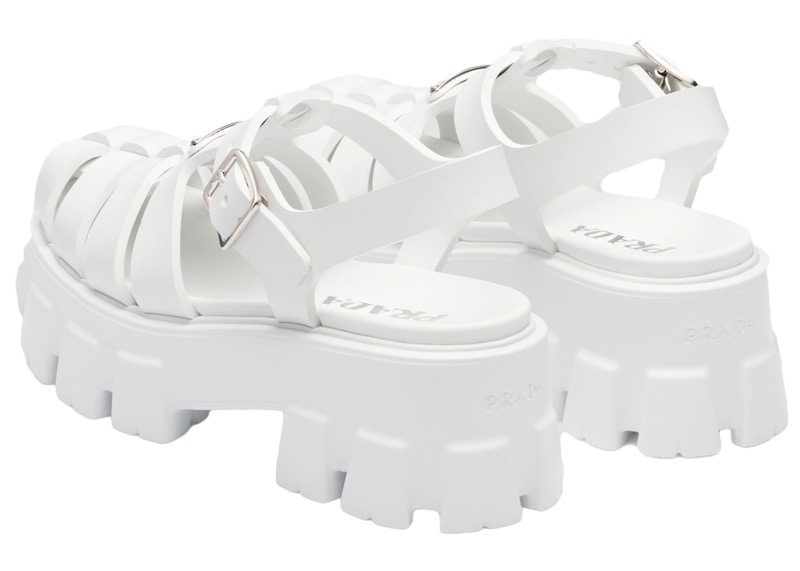 Pra Monolith Crochet Cage Sandals 55 White main image 0