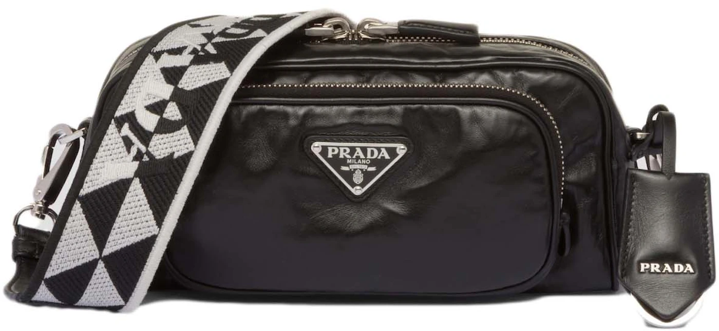 Prada - Women's Nappa Antique Leather Multi-Pocket Shoulder Bag - Pink