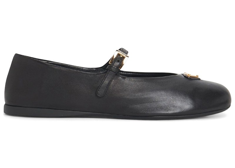 Prada Nappa Leather Ballerinas (Women's) Sneakers in Black