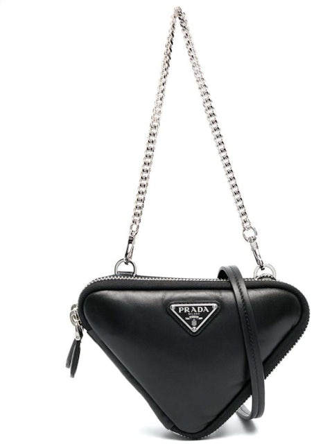 Shop PRADA Saffiano leather mini pouch (1NR015) by ROHA